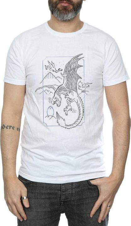 Immagine prodotto Dragon Line Art Maglietta Uomo (XL)