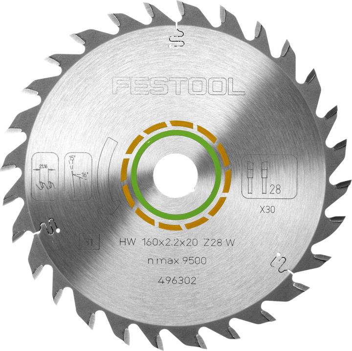 Produktbild Festool Kreissägeblatt-Set KSB-SORT/3 W 160x2,2