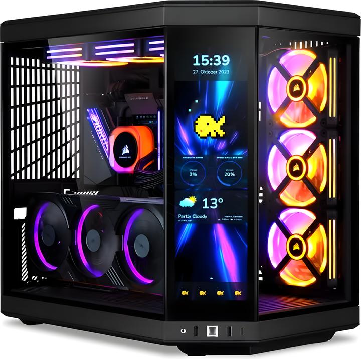 Actual product image Avlano Inferno High-End Gaming PC RTX 5090, Black Edition (AMD Ryzen 9 9950X3D, 32 GB, 1000 GB, GeForce RTX 5090)
