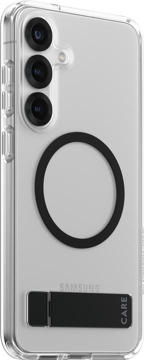 Produktbild PanzerGlass CARE by ® Feature Case Transparent m. Schwarz Kickstand & Qi Compatible Samsung Galaxy S (Samsung Galaxy S25+)