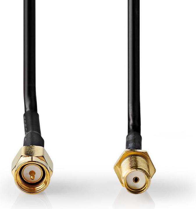 Actual product image Nedis Antenna cable | SMA plug | SMA socket | Gold-plated | 50 Ohm | Individually shielded | 3.00 m | R (Antenna cable)