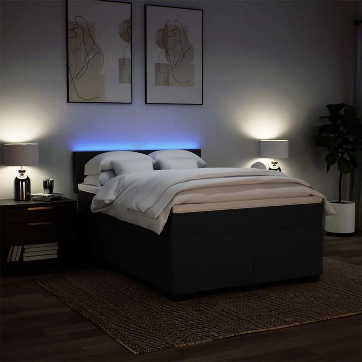 Immagine prodotto VidaXL Bo x letto a molle con materasso 140 x 200 cm in tessuto (140 x 200 cm, 140 x 200 cm)