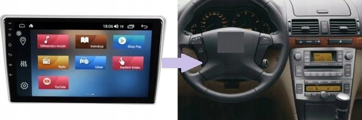 Actual product image No Name GPS RADIO NAVIGATION TOYOTA AVENSIS T25 2003-08 (9")