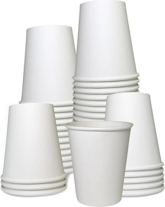 Produktbild TeCup Pappbecher, Trinkbecher, Heissgetränk, Kaffeebecher 8 oz (240 ml) (100 x)