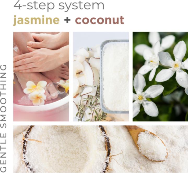 Image du produit Bcl Spa Smoothing Jasmine + Coconut 4 Step System (Bain de pieds, Masque de pied, 20 ml)