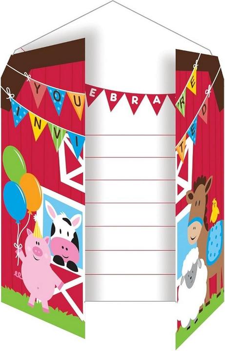 Image du produit Generic Invitations FARMHOUSE FUN (8 pcs)
