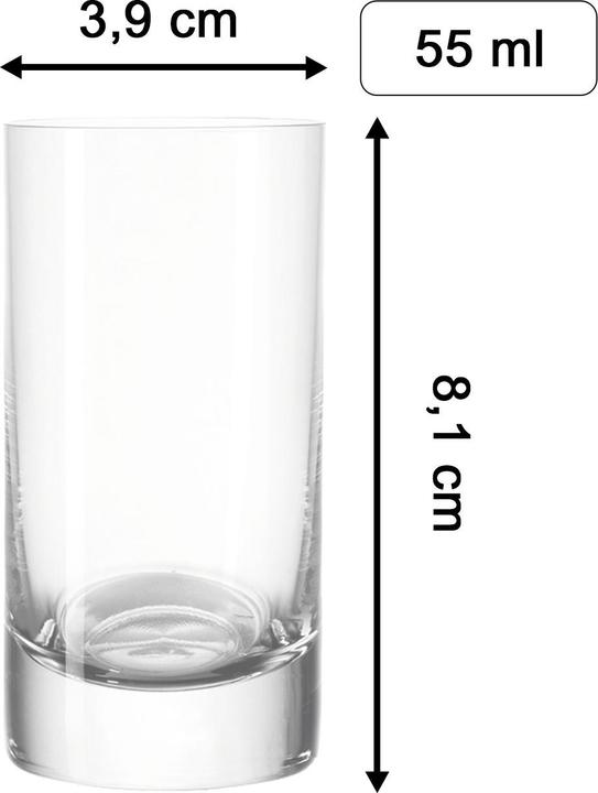 Produktbild Luxentu Stamper / Schnapsgläser Schnaps-Ensemble (0.55 dl, 6 x, Schnapsgläser + Shotgläser)