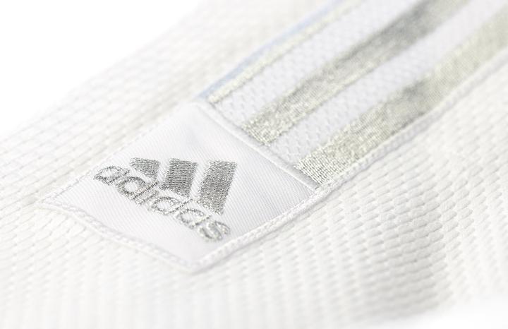 Immagine prodotto adidas Tuta da judo "Contest" a strisce bianche/argento, J650 (170)