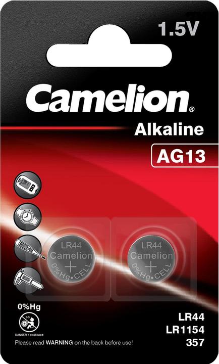 Camelion Alkaline (2 Stk., LR44, 158 mAh)