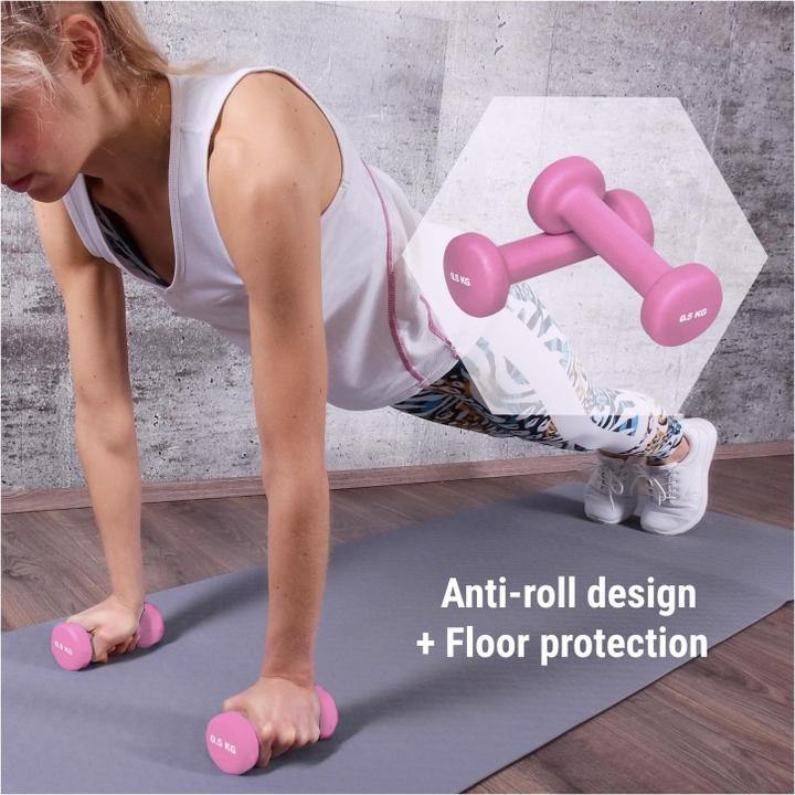 Image du produit Gorilla Sports Haltères de gymnastique (2 x 4 kg, 2 x 2 kg, 2 x 3 kg, 2 x 10 kg, 2 x 5 kg)