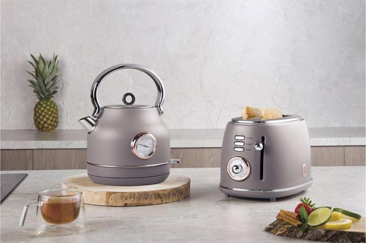 Actual product image BerlingerHaus Design toaster with 6 toasting levels, taupe