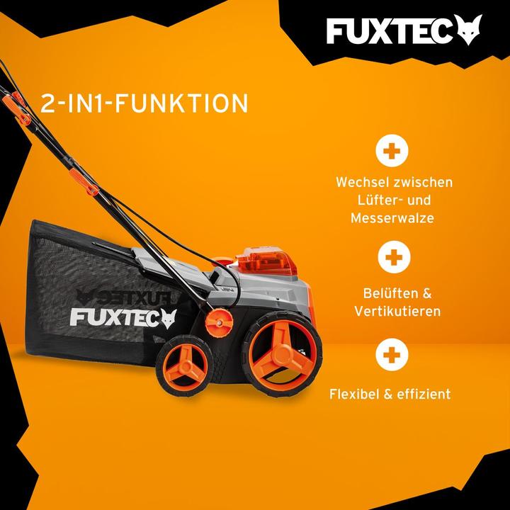 Produktbild Fuxtec 40V Akku-Vertikutierer SET FX-E2VE38SET