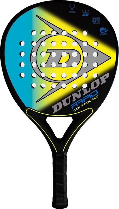 Actual product image Dunlop Padel tennis racket RAPID CONTROL 4.0 360g Round Pro-EVA beginner black/silver