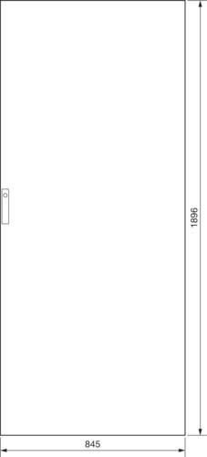 Produktbild Hager Stahlblechtür 850x2000mm FZ233XG