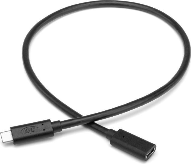 Actual product image OWC 0.5 Meter USB-C Extension Cable - Black Color USB 3.2 (10Gb/s) (0.50 m, USB 3.2, 100 W)