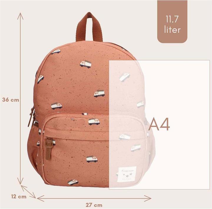 Immagine prodotto Kidzroom Rucksack Turin Enchanted Memories Braun Feuerwehrauto