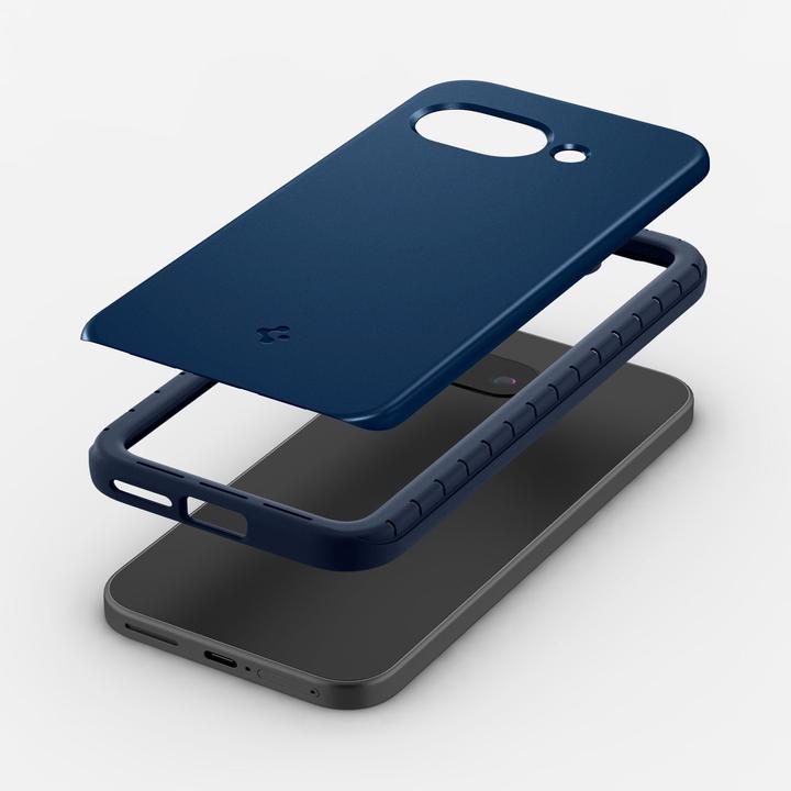 Actual product image Spigen Thin Fit (MagFit) Pixel 9a Case Navy Blue (Google Pixel 9a)