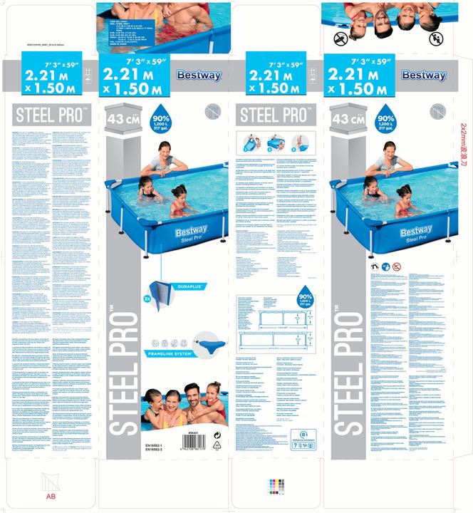 Image du produit Bestway Steel Pro (221 x 150 x 43 cm)