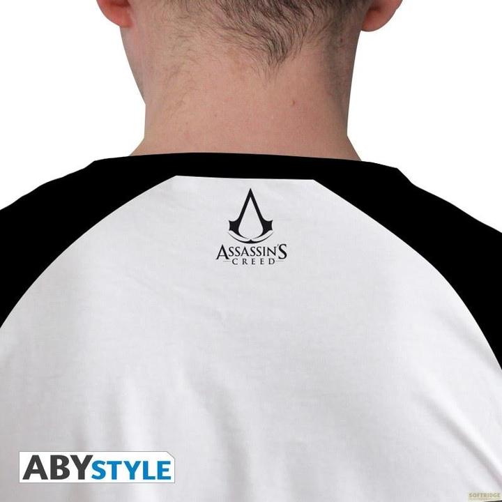 Actual product image ABYstyle Assassin's Creed T-Shirt White/Black Premium - Crest L (L)