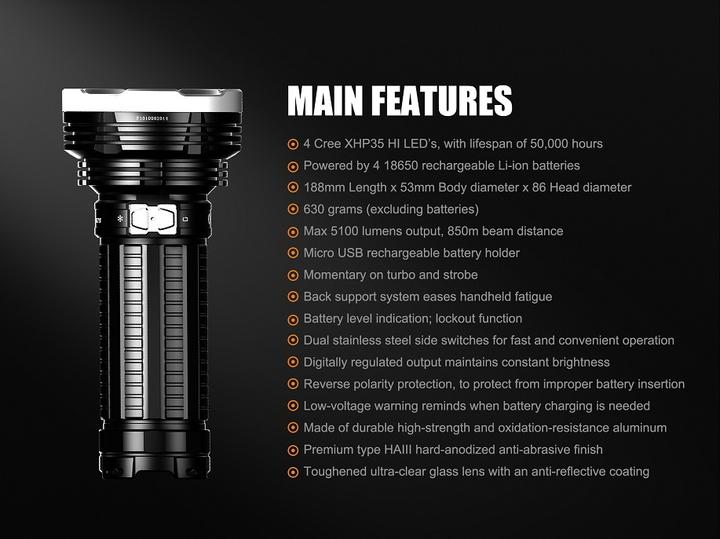 Produktbild Fenix Tk75 2018 (18.80 cm, 5100 lm)