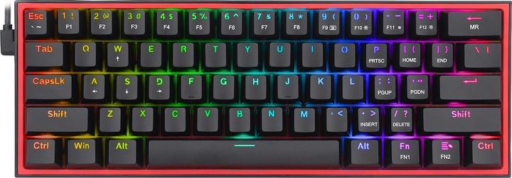 Image du produit Redragon Klawiatura K617 Fizz Red switch (K617-RGB) (US, Filaire)
