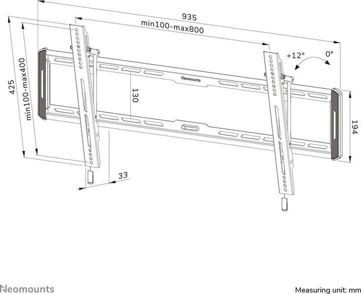 Actual product image Neomounts WAH 1TFT 1Joint Max.70 (Wall, 86", 70 kg)