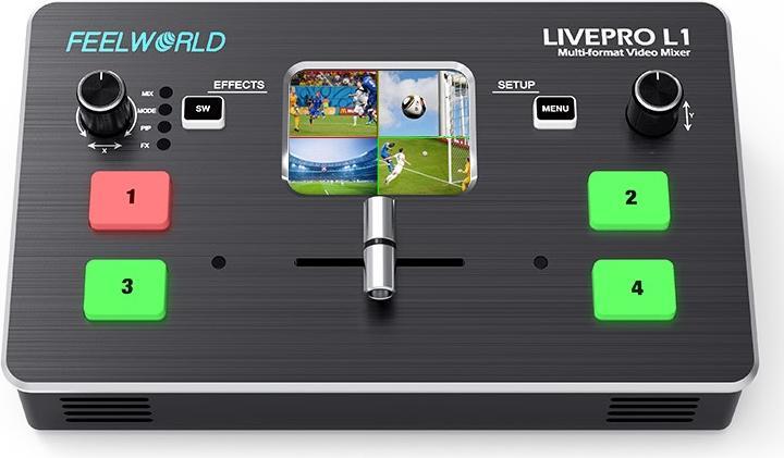 Actual product image Feelworld LivePro L1 live streaming Video Switcher with 4 HDMI inputs (Various video accessories)