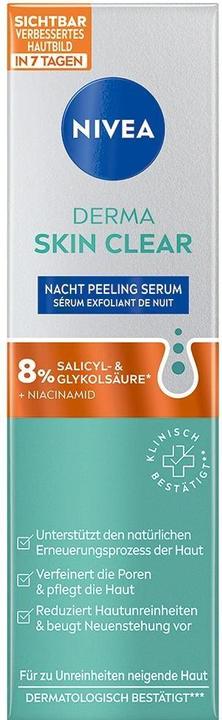 Energy Label NIVEA Derma Skin Clear Night Peel Ser (new) 40 ml (40 ml)
