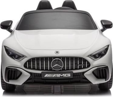 Image du produit Es-toys Voiture enfant - blanc - Voiture électrique Mercedes SL63 AMG - avec licence - MP3 + siège en cuir (12 V)