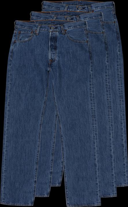 Produktbild Levis 501 Jeans Straight Fit stonewash 3-Pack (W32/L32)