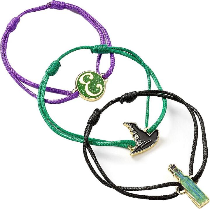 Actual product image Wicked Elphaba Friendship Bracelet Set (Pack of 3) (1.50 cm, 100% synthetic material)