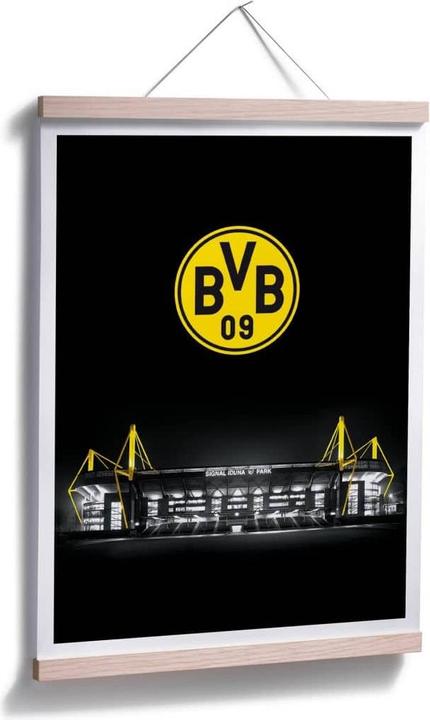 Actual product image Borussia Dortmund BVB Signal Iduna Park by night emblem (80 x 100 cm)