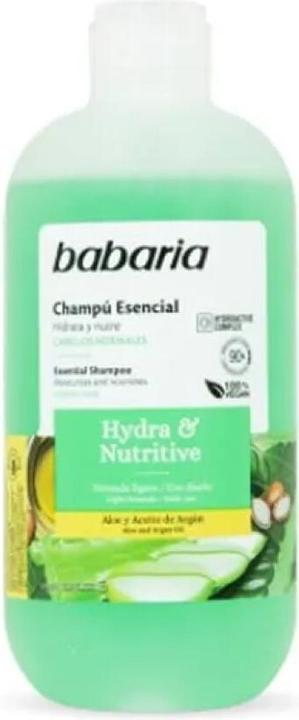 Babaria Champu Esencial Hydra & Nutritive 500 ml. (500 ml, Flüssiges Shampoo)