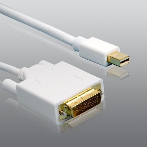 Actual product image HDgear Mini DisplayPort to DVI Cable,white,1.5m (1.50 m, DisplayPort, DVI)