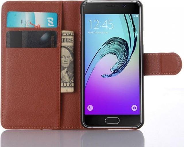 Actual product image MU Classic Litchi Leather Bookcover Series (Samsung Galaxy A3 (2016))