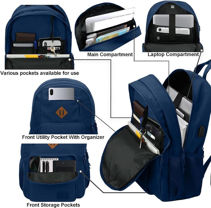 Actual product image Keofid Wasserdichter Laptoprucksack mit Diebstahlschutz